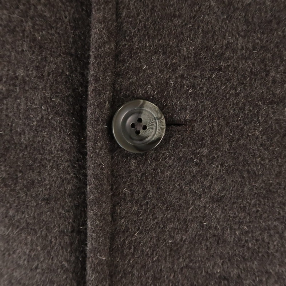 Claiborne Pea Coat Mens XL Gray Wool Blend Overcoat Flannel - Picture 4 of 11